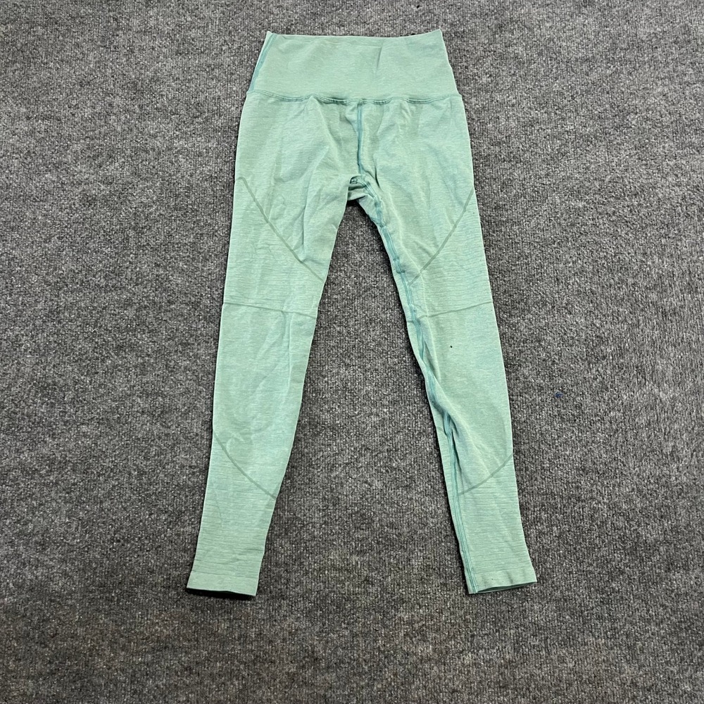 Gymshark Leggings Womens Size M Teal Seamless High Waisted Athletic Compression